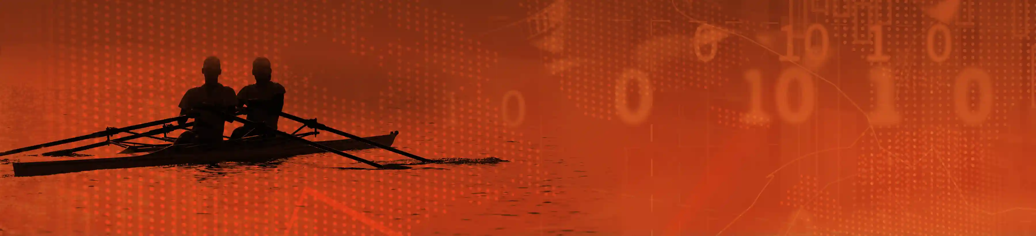 Rowers symbolizing unity