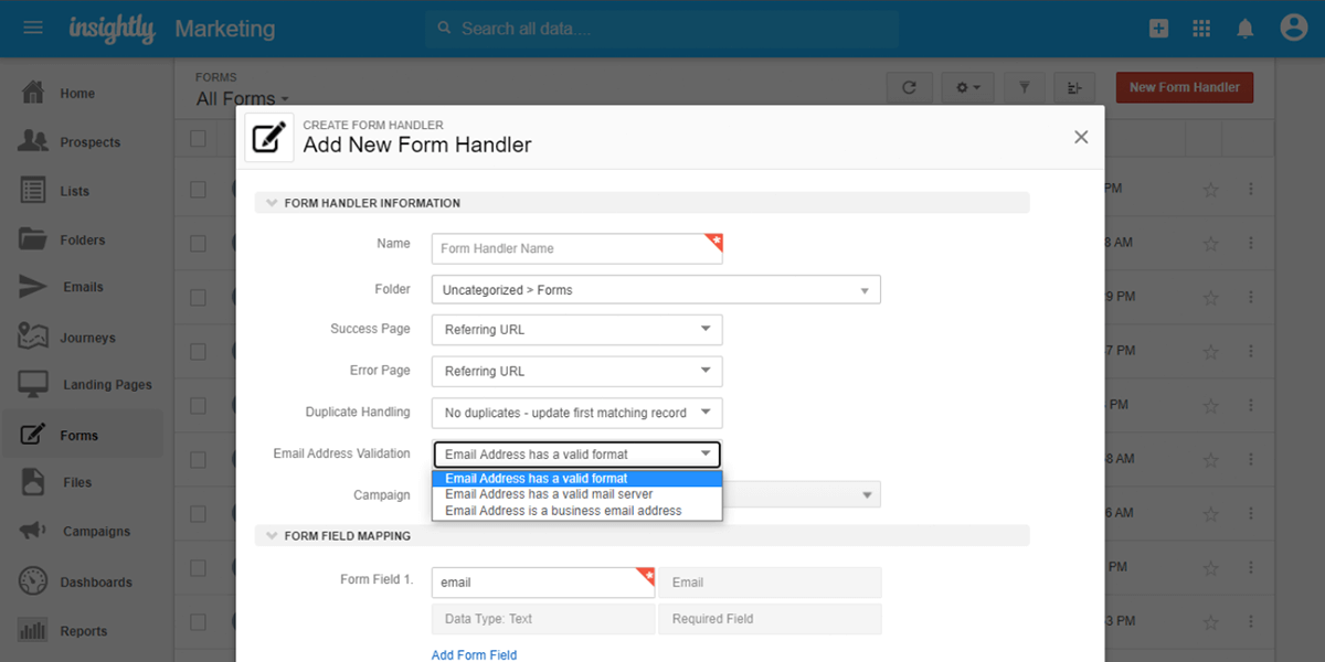 201002 marketing automation product update new form handler insightly blog 1