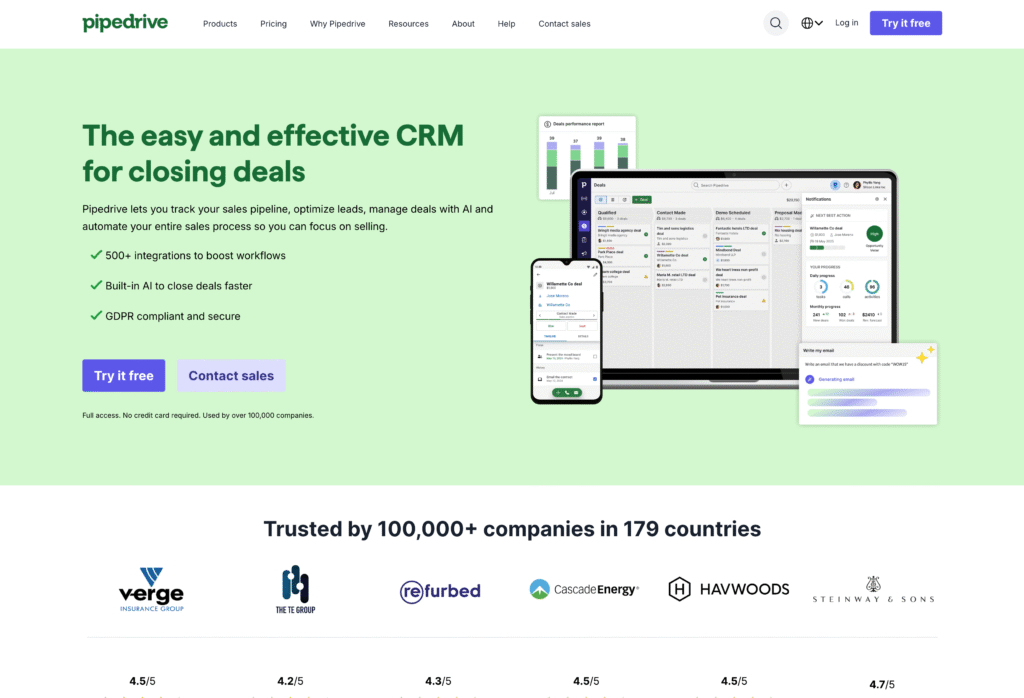 pipedrive crm