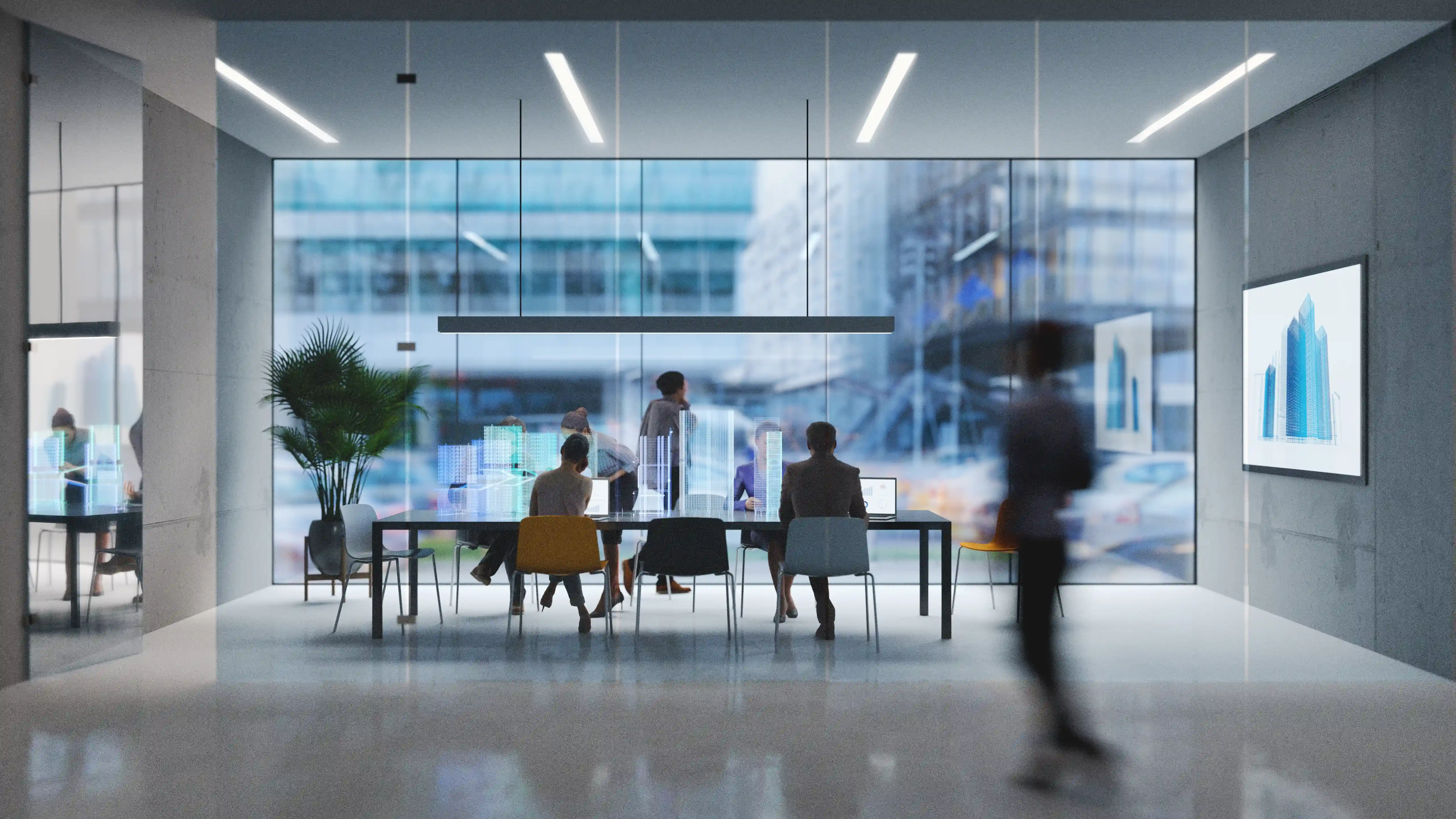 People in an office setting.