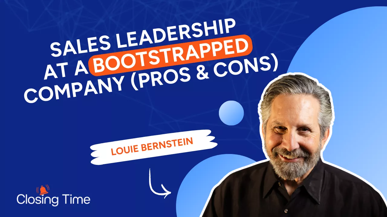 Sales leadership at a bootstrapped company - thumbnail