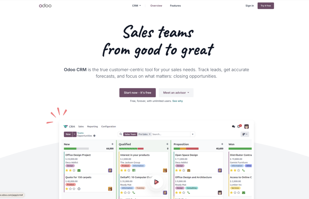 odoo crm