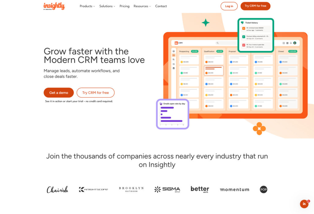 insightly-crm-homepage