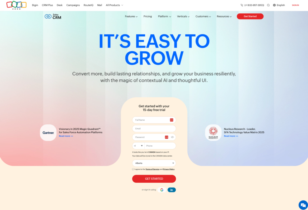 zoho-crm-homepage